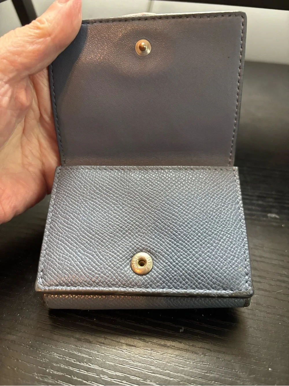 Authentic Rare Christian Dior 30 Montaigne Compact Wallet –Grained Calfskin